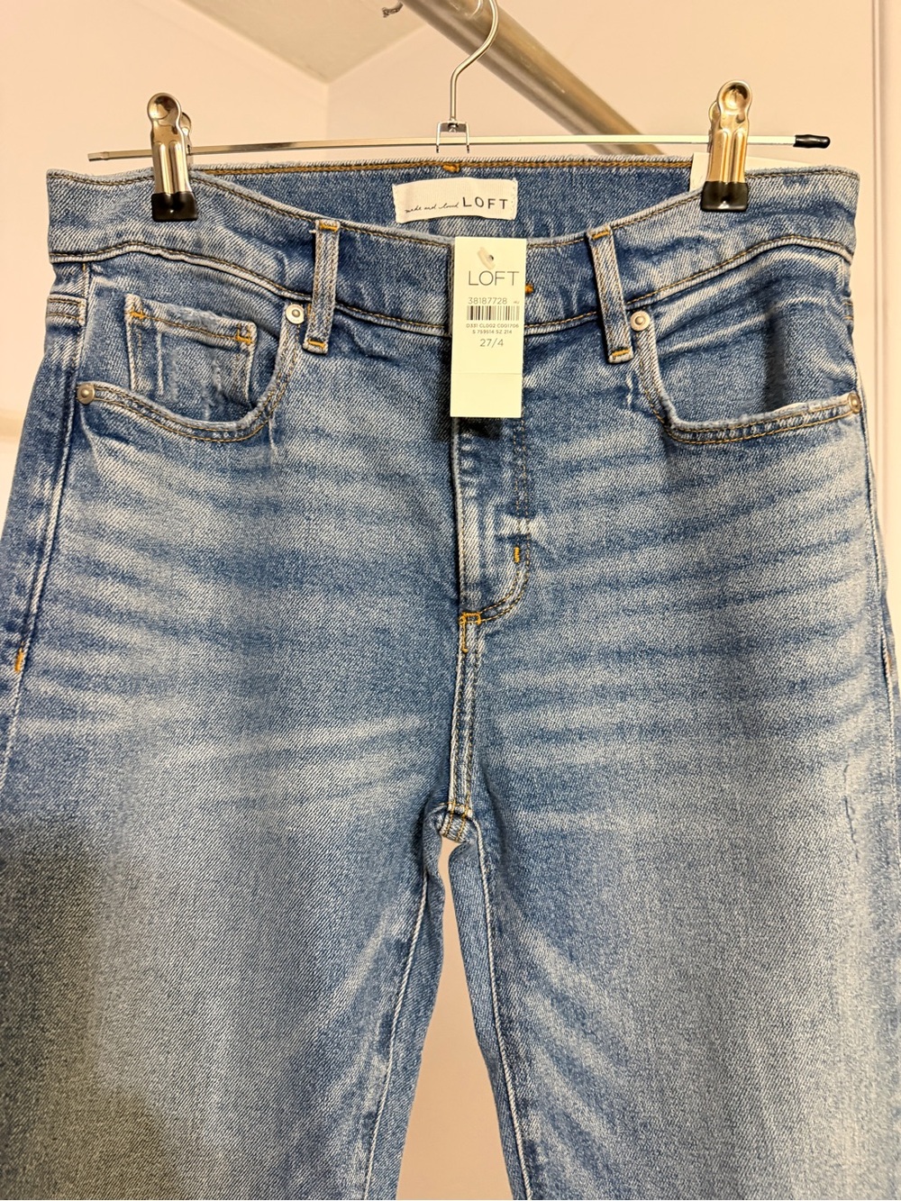LOFT High-Rise Light Blue Wash Jeans